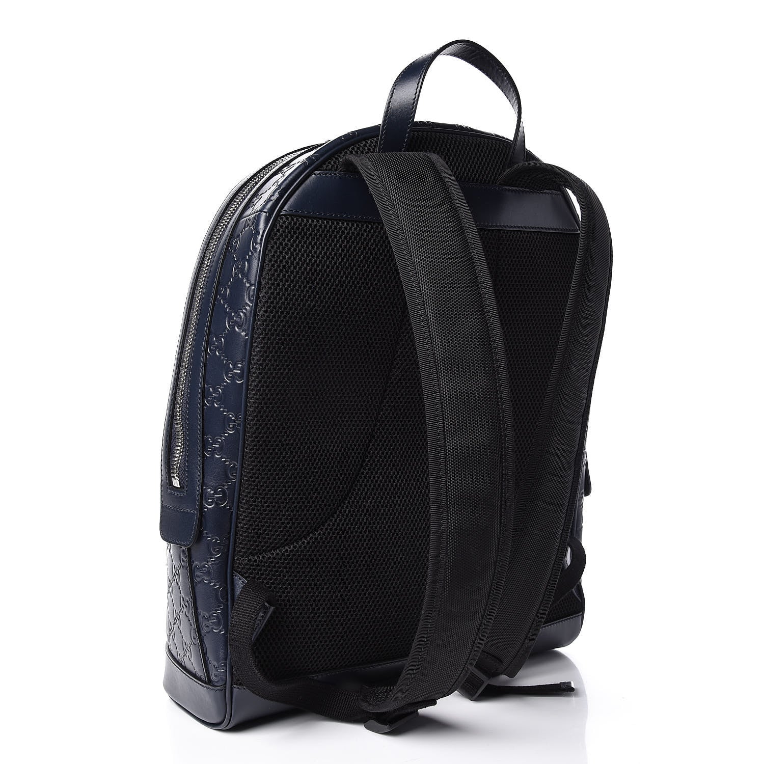 Gucci Guccissima Signature Day Backpack Blue 3 of 10