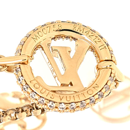 Louis Vuitton Metal Crystal Louise By Night Bracelet Gold 5 of 5