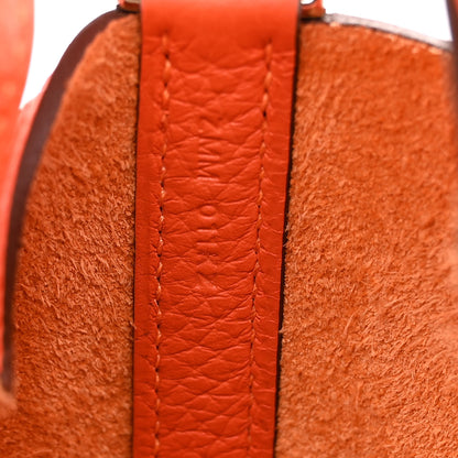 Hermes Taurillon Clemence Picotin Lock 18 PM Orange 7 of 11