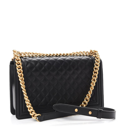 Chanel Calfskin Quilted New Medium Boy Flap Black 3 of 11