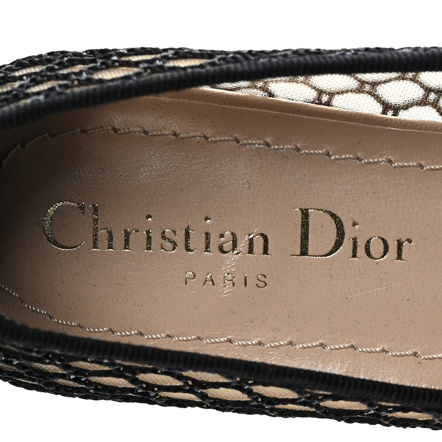 Christian Dior Resille Ribbon Miss J'Adior Ballet Flat 36.5 Black 6 of 8