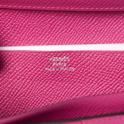 Hermes Epsom Bearn Gusset Wallet Rose Pourpre 6 of 7