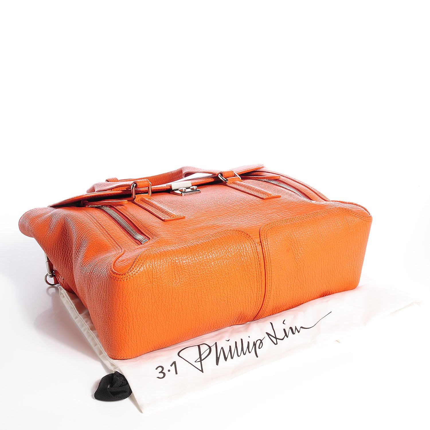 3.1 Phillip Lim 3.1 Leather Large Pashli Satchel Mandarin 8 of 14