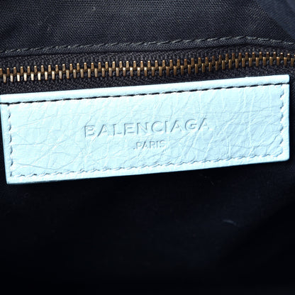 Balenciaga Agneau Classic Hardware Flat Crossbody Bleu Dragee 6 of 9