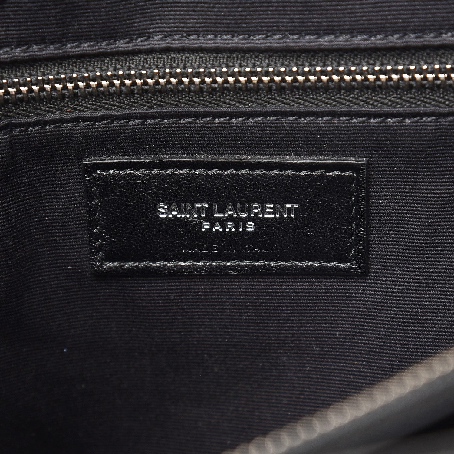 Saint Laurent Calfskin Y Quilted Monogram Large Loulou Chain Satchel Black 7 of 10