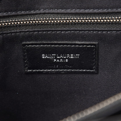 Saint Laurent Calfskin Y Quilted Monogram Large Loulou Chain Satchel Black 7 of 10