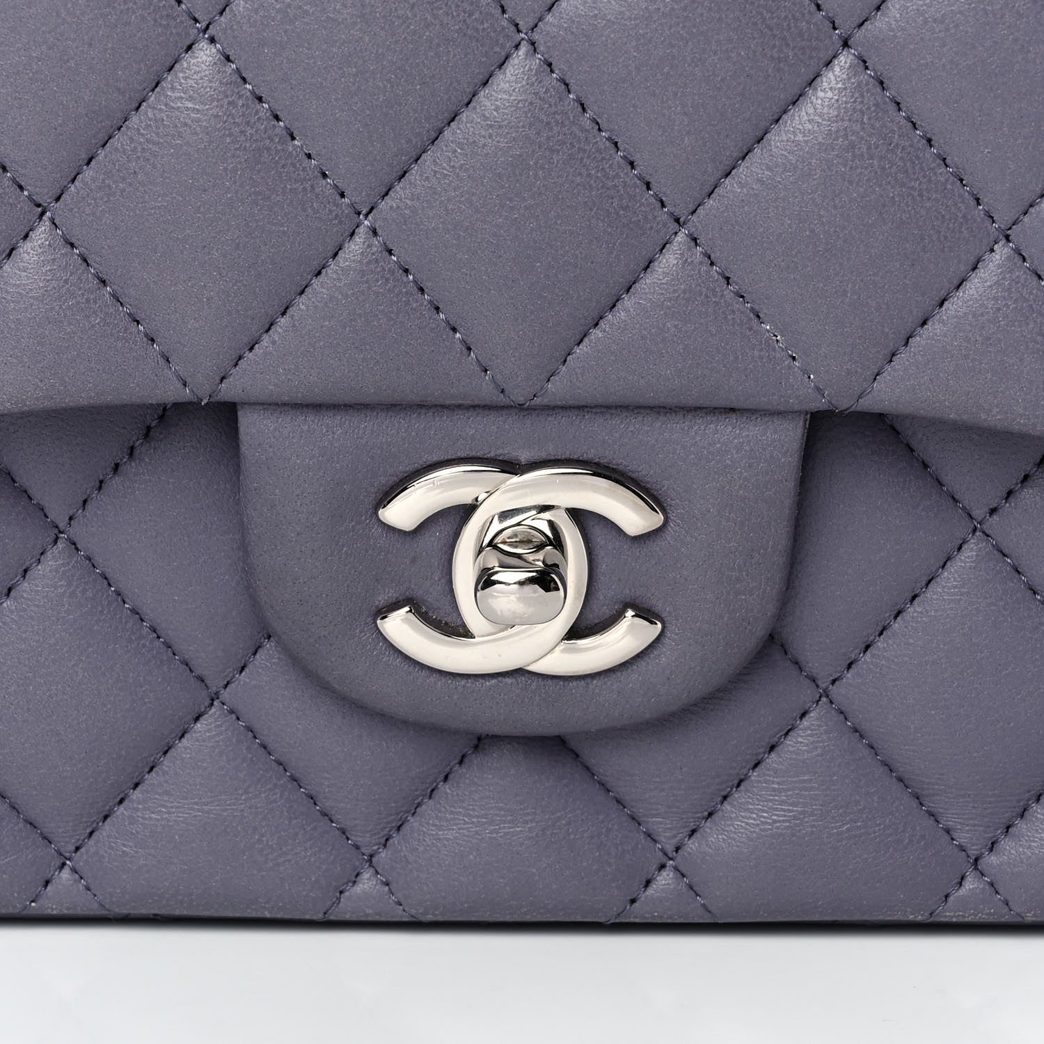 Chanel Lambskin Medium Double Flap Lavender 14 of 14