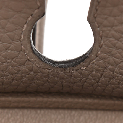Hermes Togo Horseshoe Birkin 25 Gris Asphalte 11 of 11