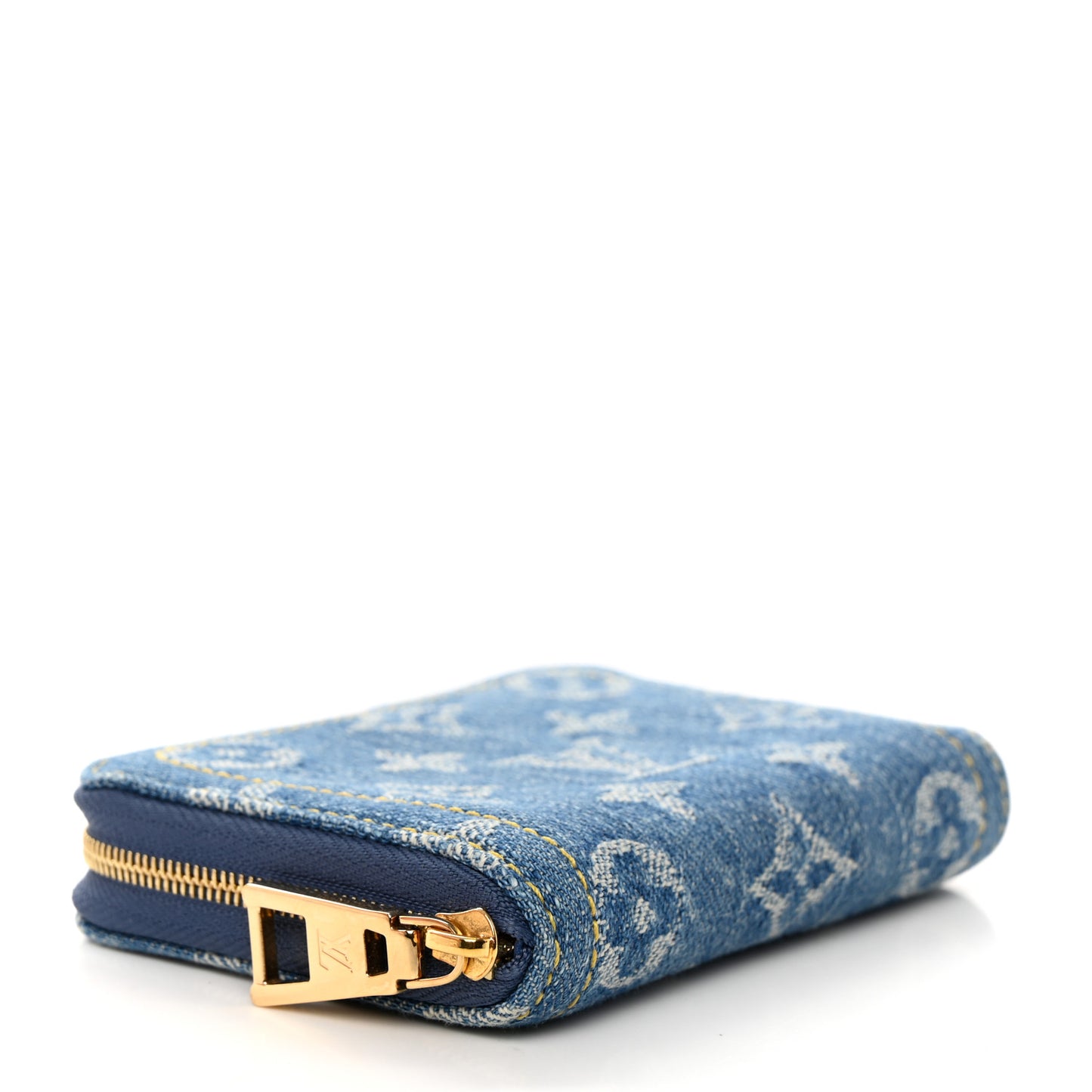 Denim Monogram Zippy Coin Purse Blue