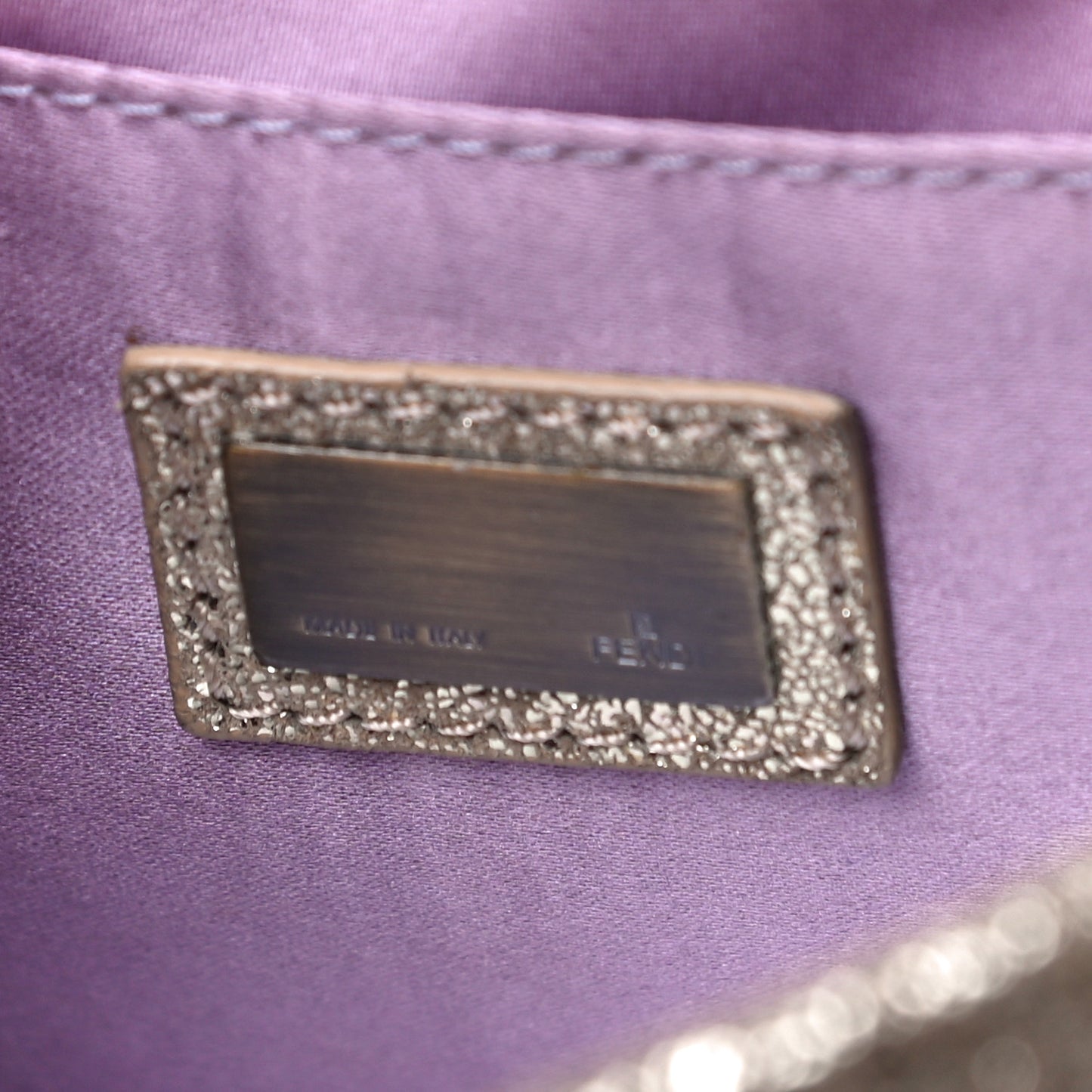 Metallic Corduroy B Bag Gold