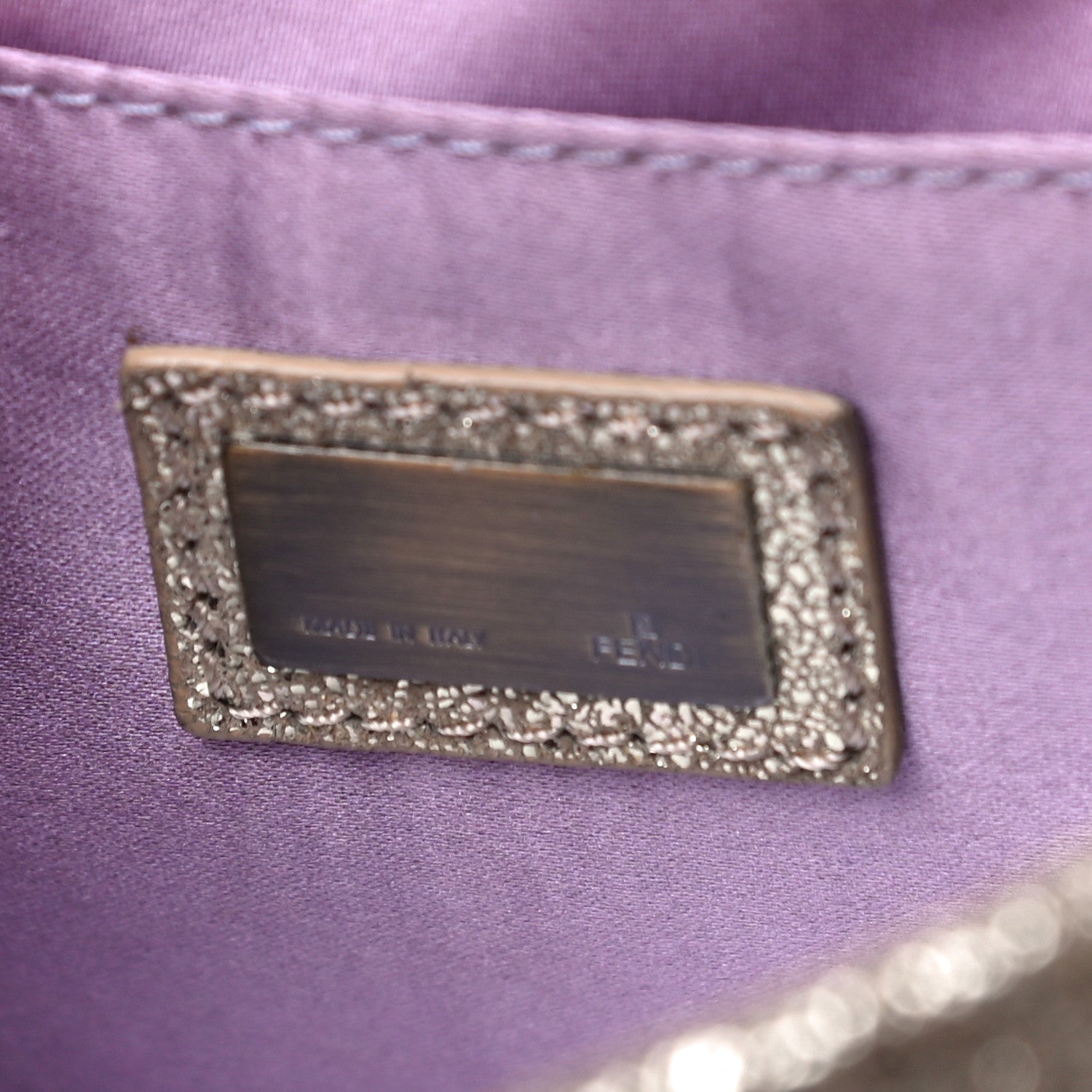 Fendi Metallic Corduroy B Bag Gold 6 of 10