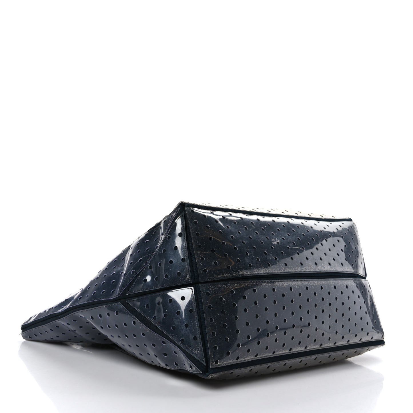 Canvas Vinyl Perforated CC Tote White Black Dark Navy