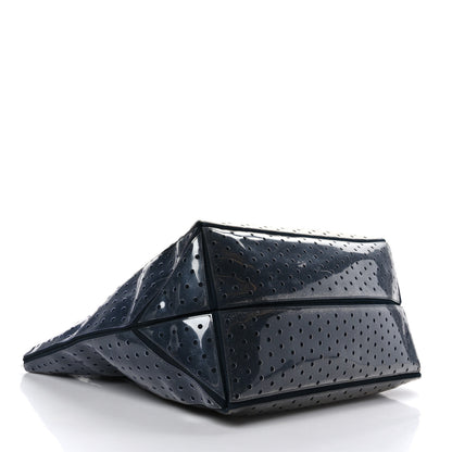 Chanel Canvas Vinyl Perforated CC Tote White Black Dark Navy 4 of 11
