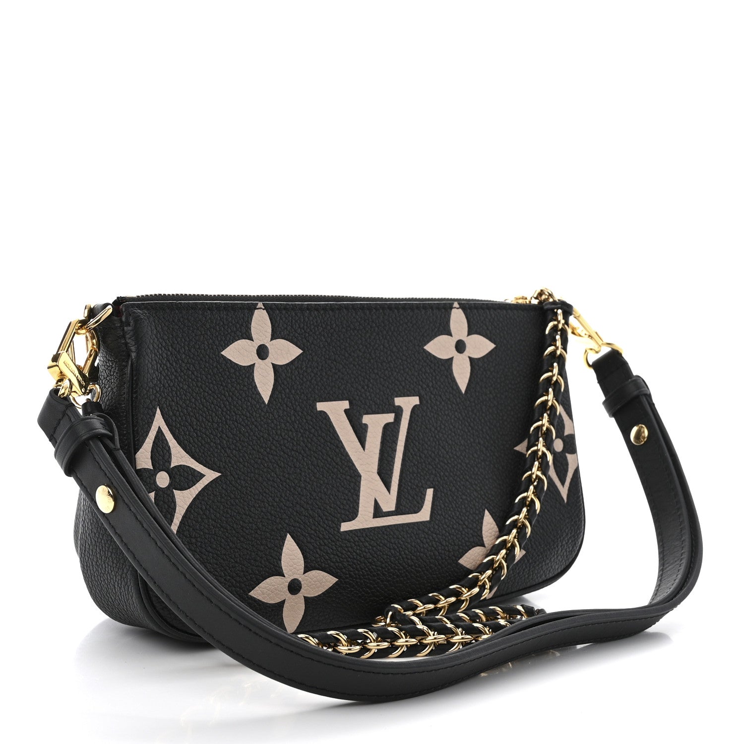 Louis Vuitton Empreinte Monogram Giant Multi Pochette Accessories Black Beige 3 of 10