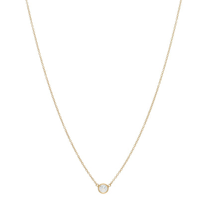 Tiffany 18K Yellow Gold Diamond .40ct Elsa Peretti Diamonds by the Yard Pendant Necklace 1 of 4