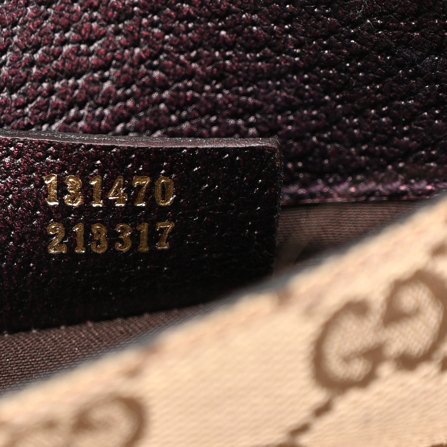 Monogram Small Horsebit Chain Clutch Purple