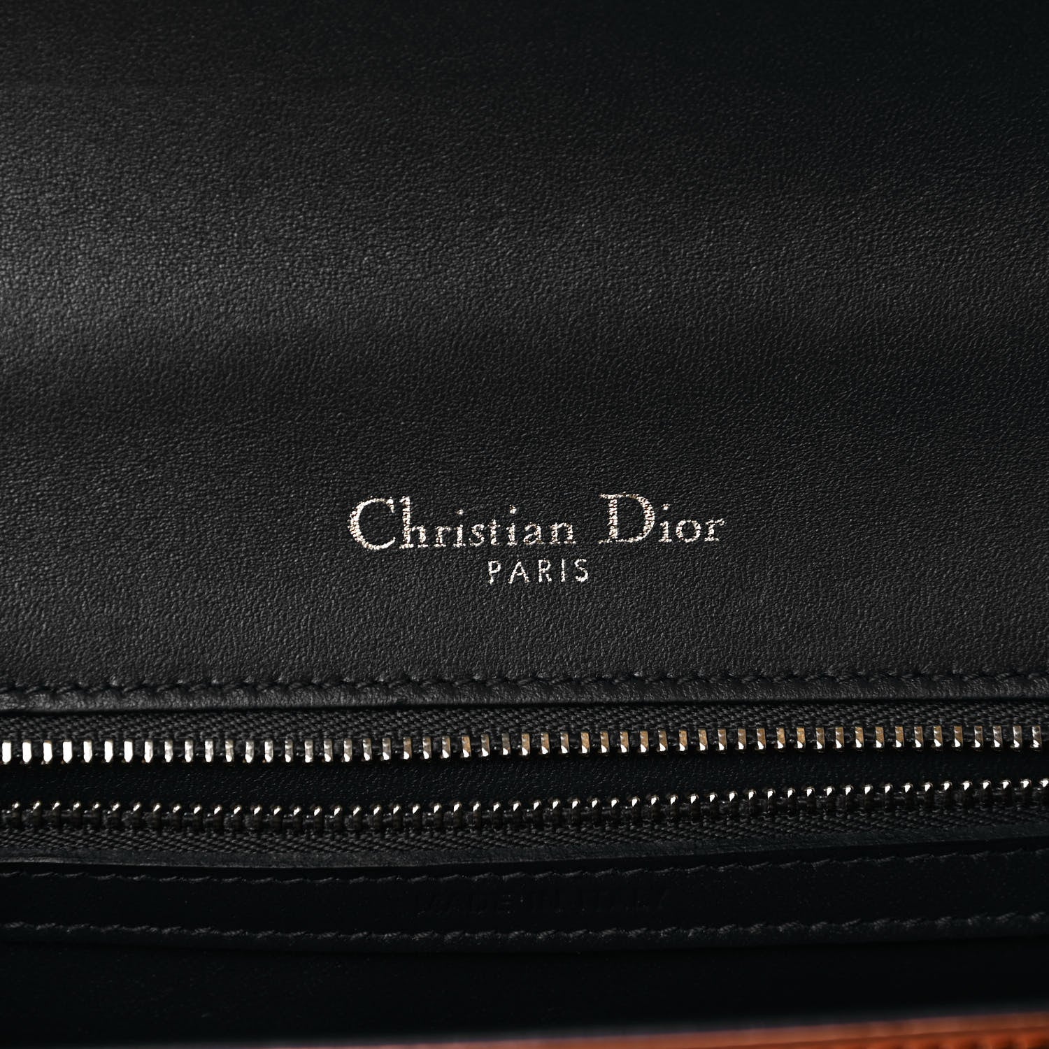 Christian Dior Metallic Patent Micro-Cannage Small Diorama Flap Bag Orange 10 of 23
