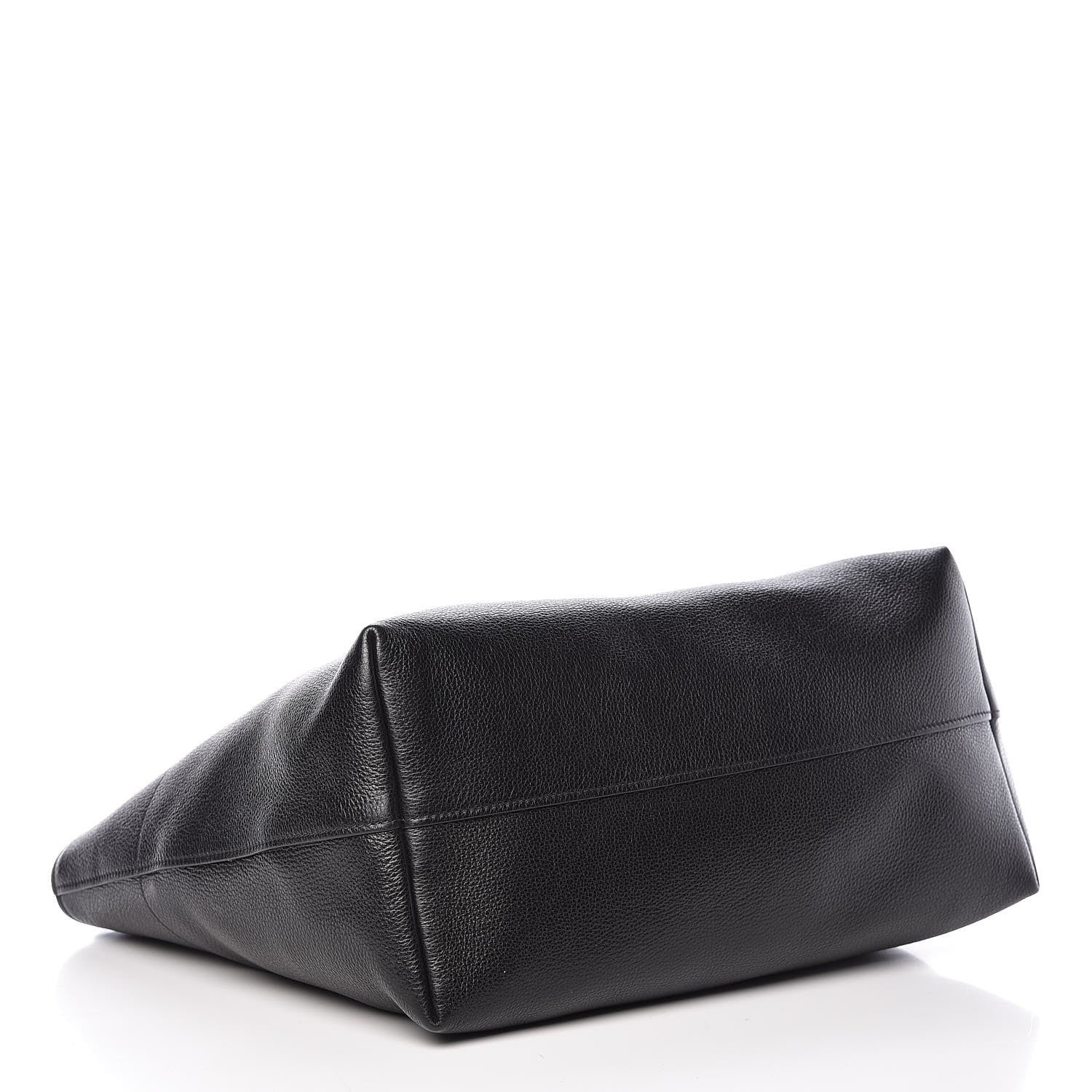 Prada Vitello Daino Zip Shopping Tote Black 4 of 11