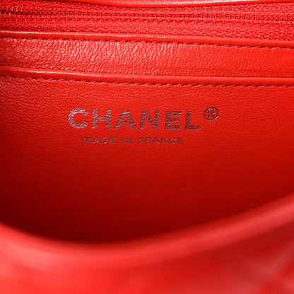 Chanel Lambskin Quilted Mini Square Flap Red 6 of 11