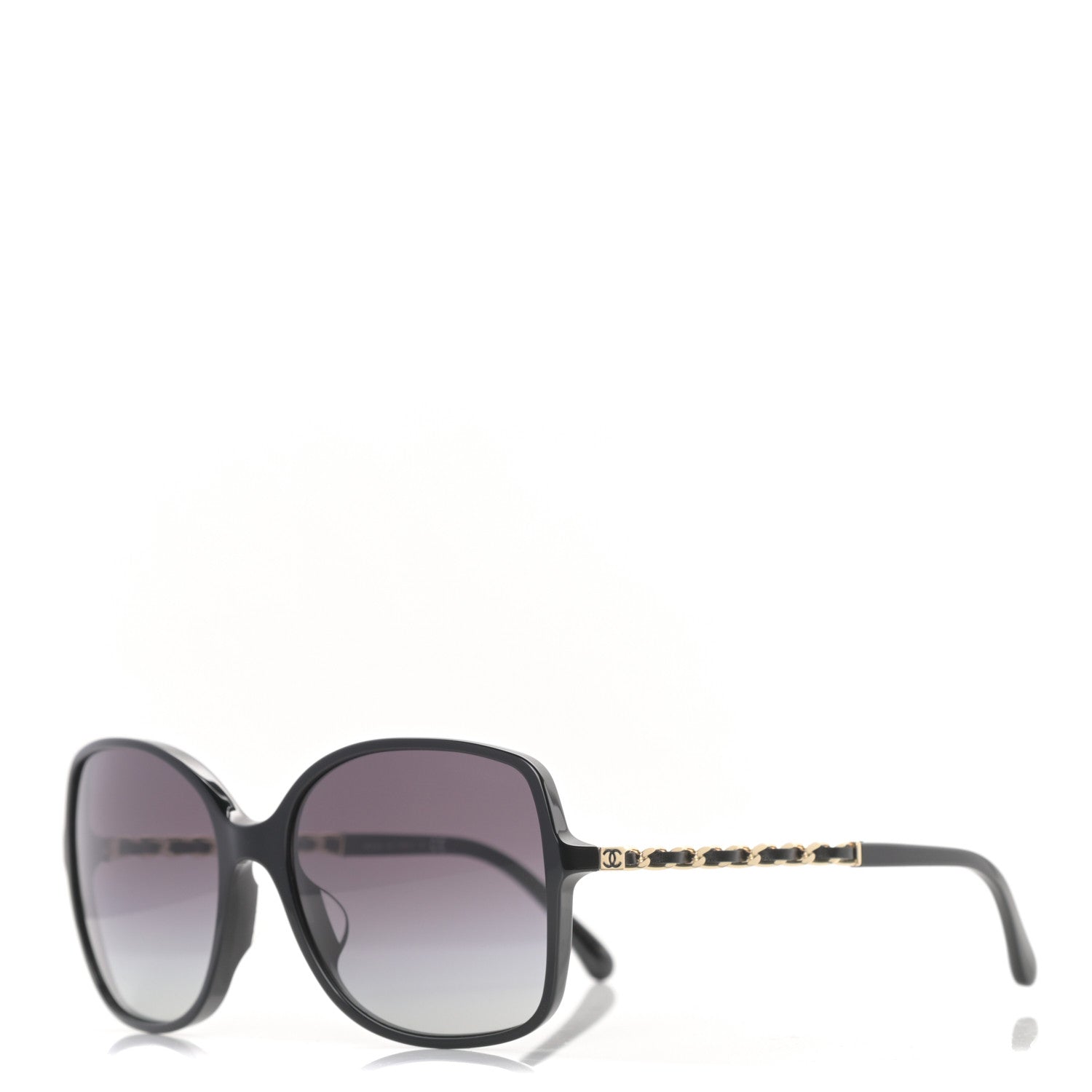 Chanel Lambskin Square Chain Sunglasses 5210-Q Black 1 of 8