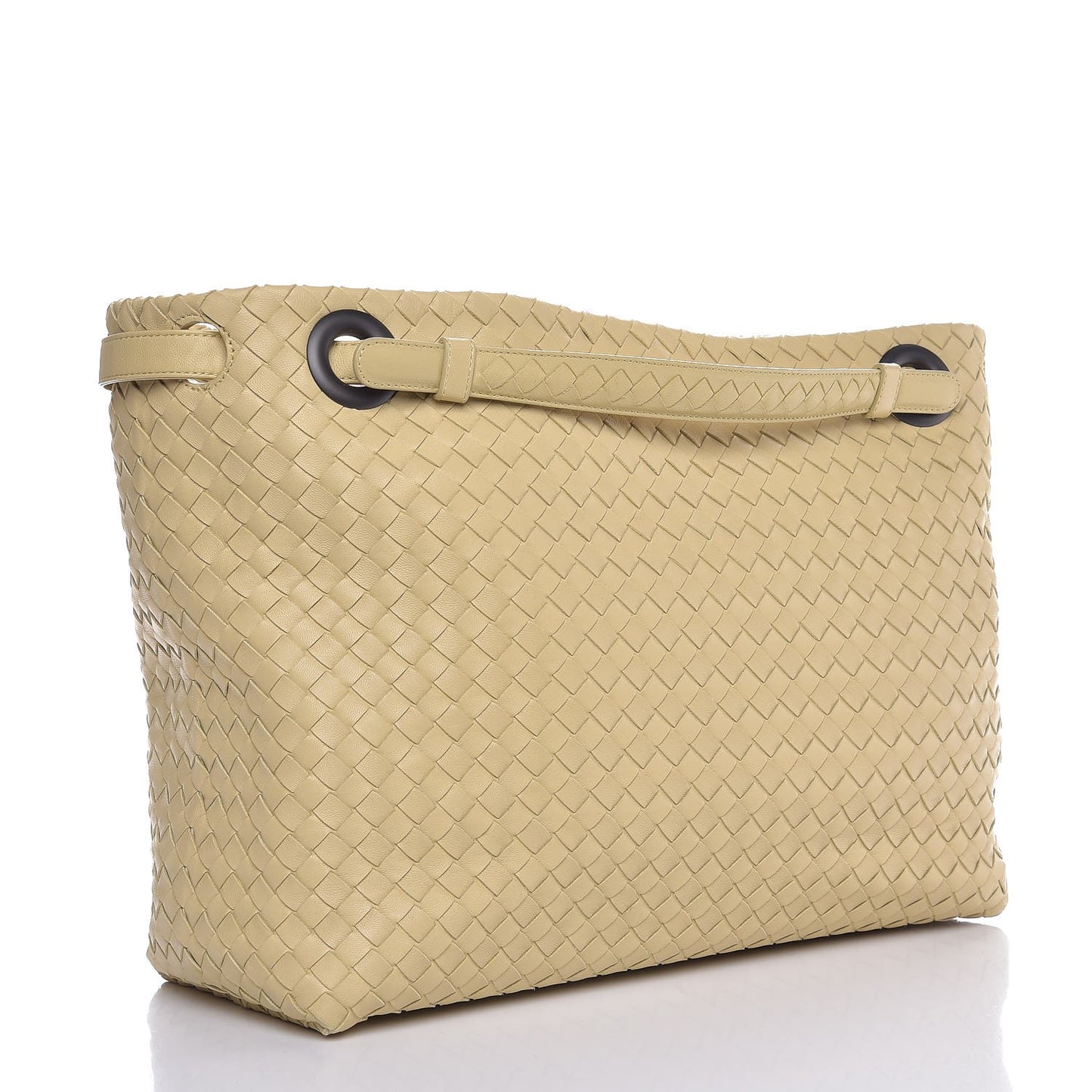 Nappa Intrecciato Medium Garda Shoulder Bag Paille