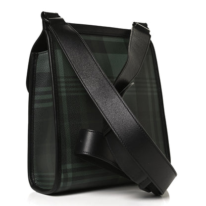 Mulberry Printed Eco Scotchgrain Calfskin Tartan Antony Messenger Crossbody Black Green 2 of 11