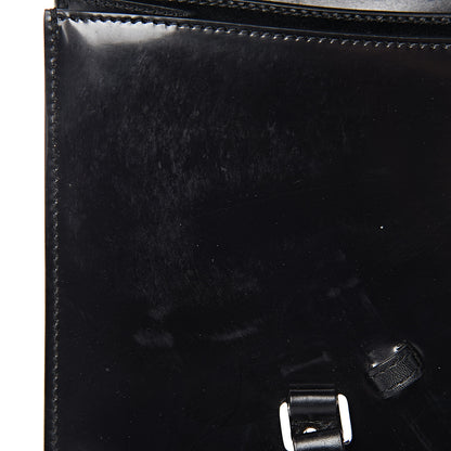 Christian Dior Glazed Calfskin Saddle Shopper Black 13 of 14