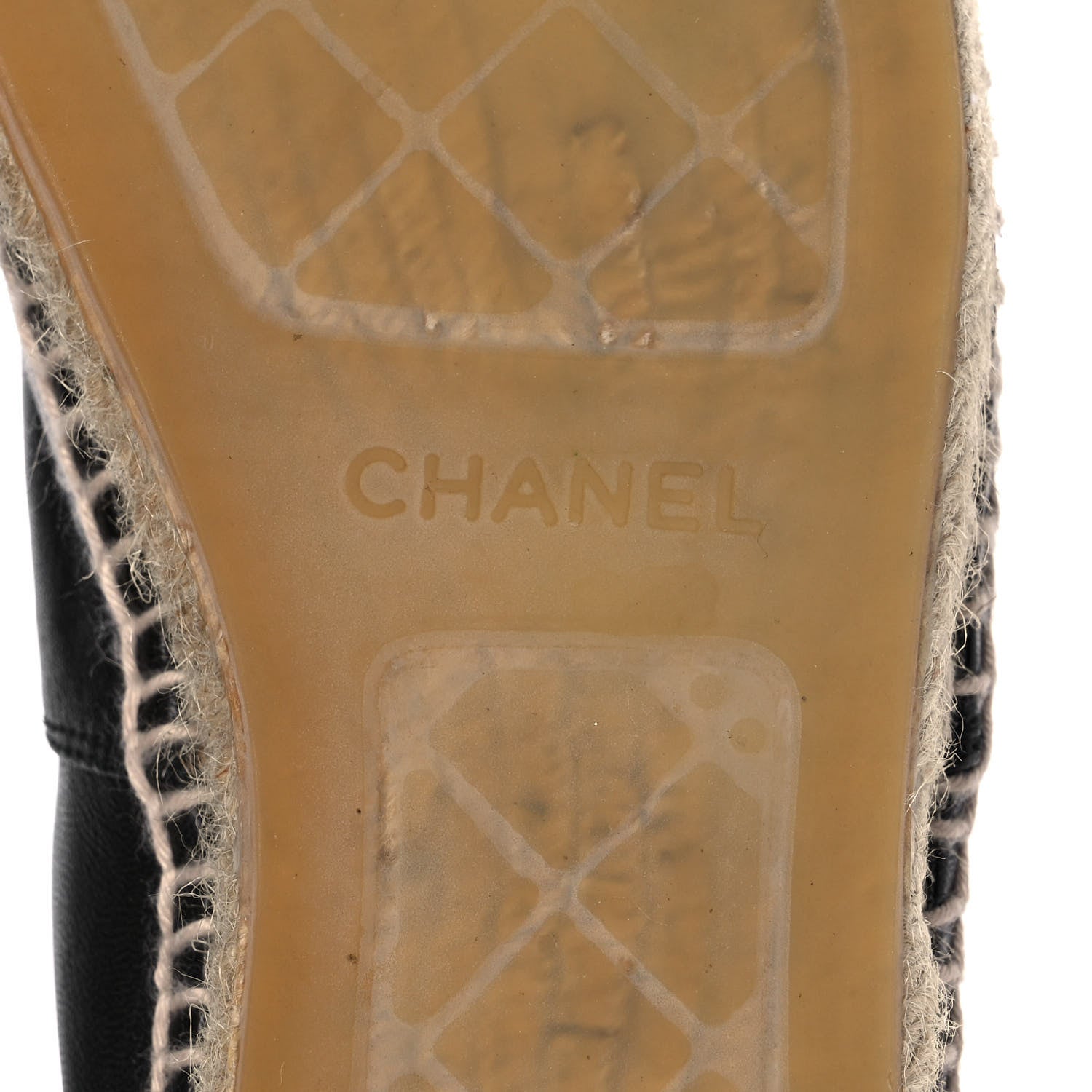 Chanel Lambskin CC Espadrilles 41 Black 6 of 9