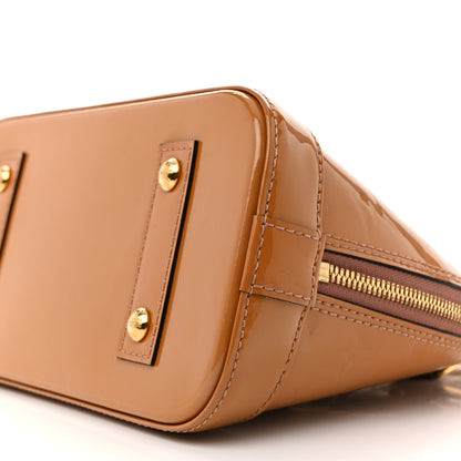 Louis Vuitton Vernis Alma BB Rose Velours 10 of 14