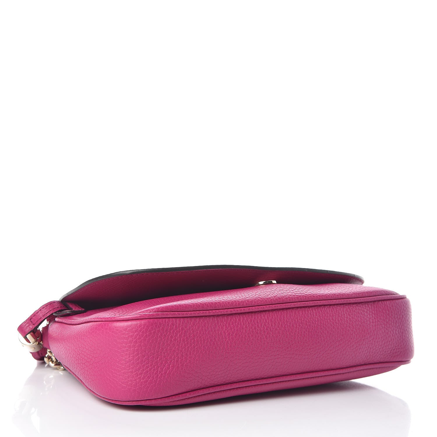 Gucci Cellarius Calfskin Medium Soho Flap Crossbody Bright Bouganville 4 of 9