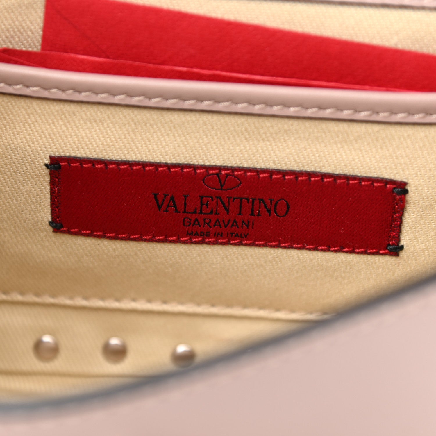 Valentino Garavani Calfskin Mini Rockstud Crossbody Bag Poudre 6 of 9