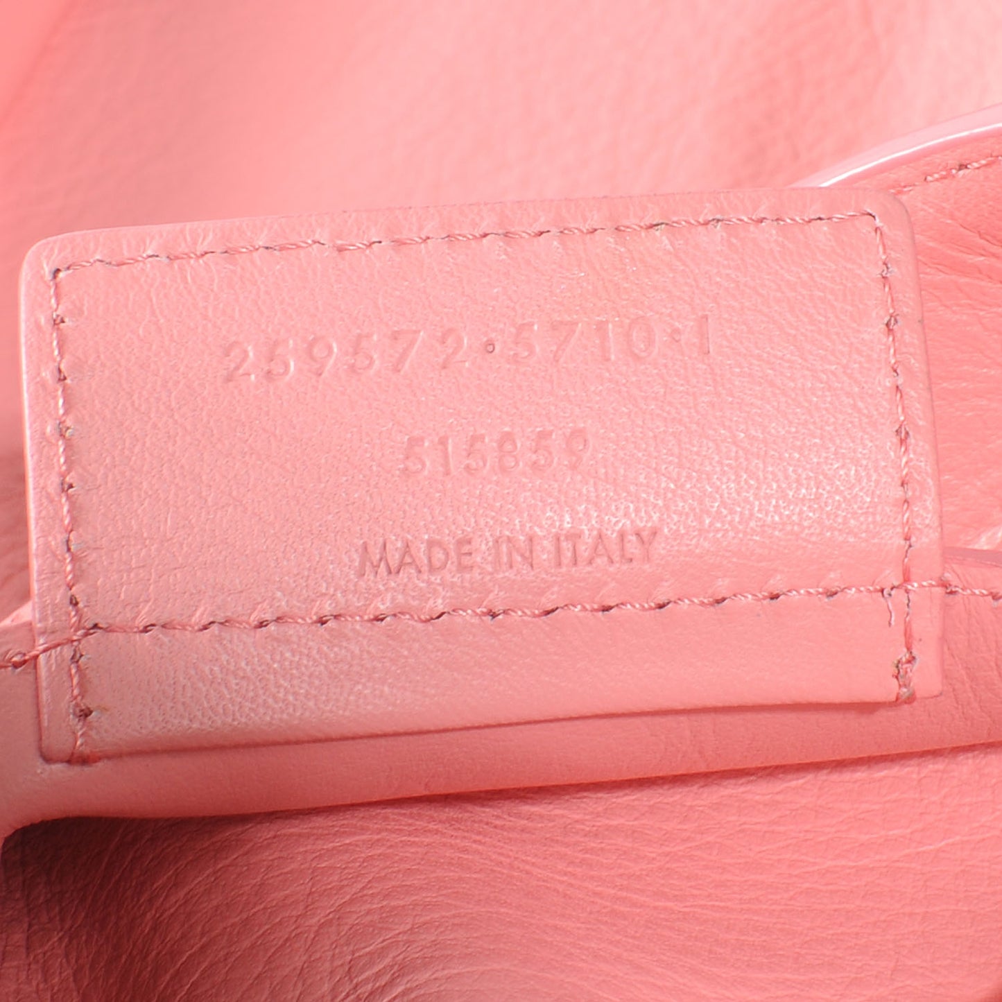 Veau Souple Papier Ledger Zip Around Rose Flamingo