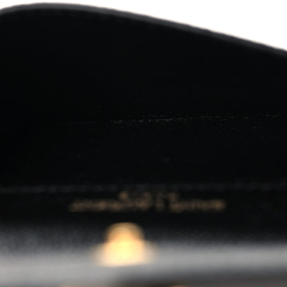 Saint Laurent Grain De Poudre Uptown Monogram Card Case Black 5 of 8