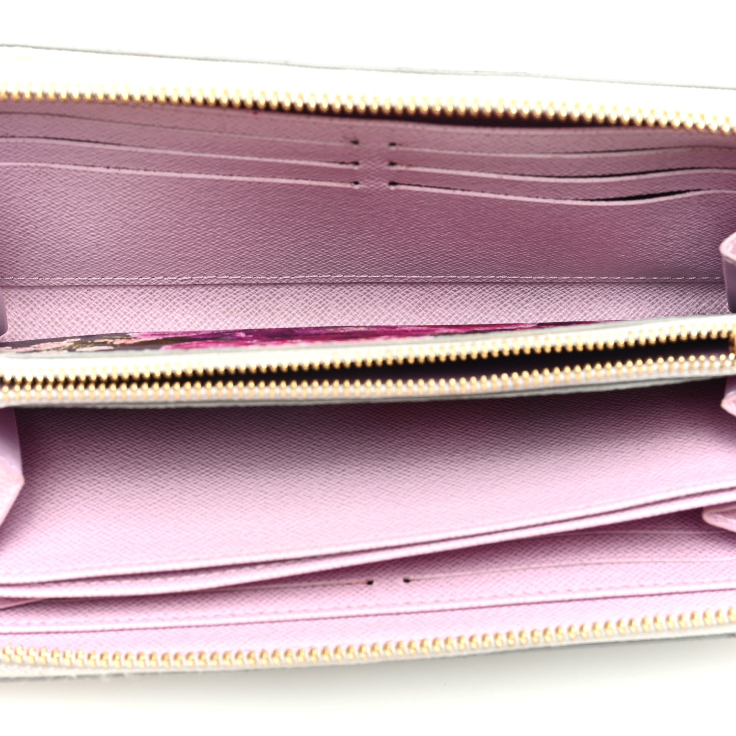 Metallic Monogram LV Garden Zippy Wallet Silver