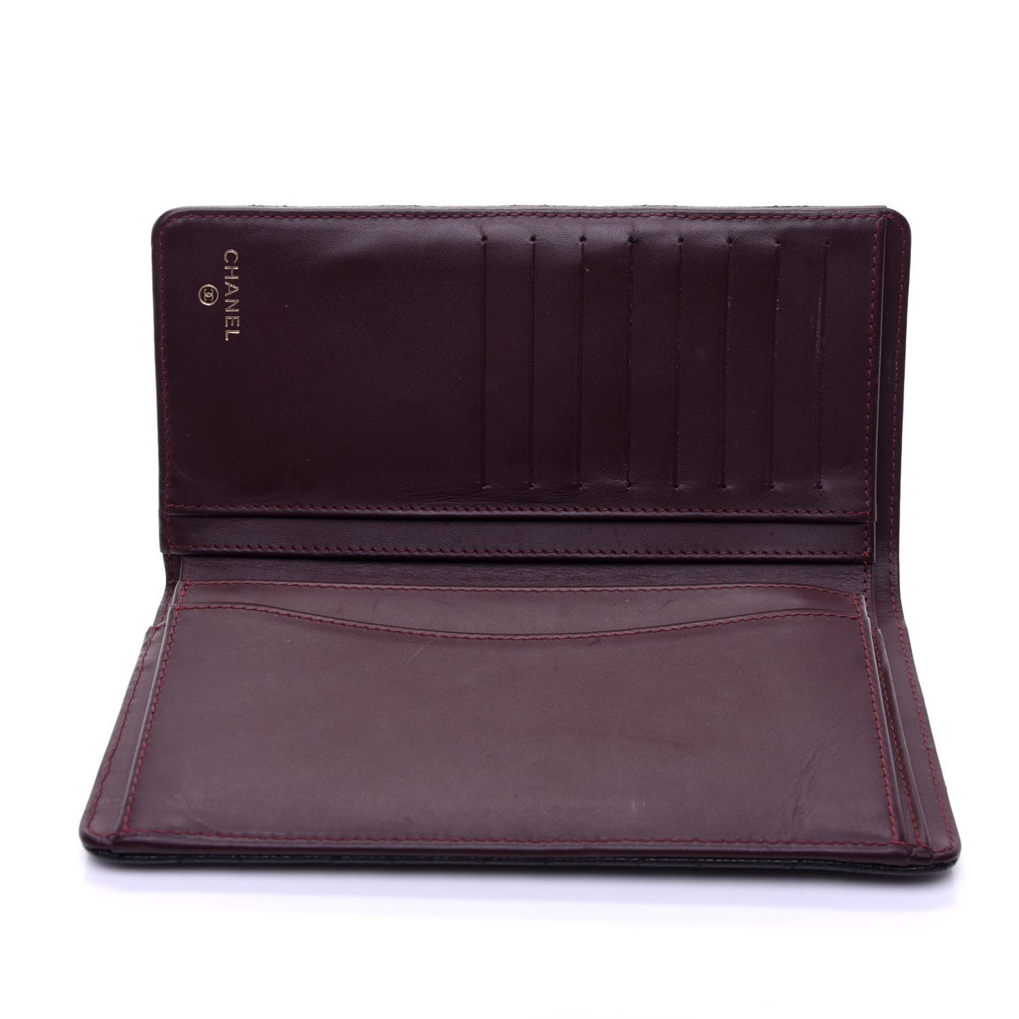 Caviar Quilted Yen Wallet Black