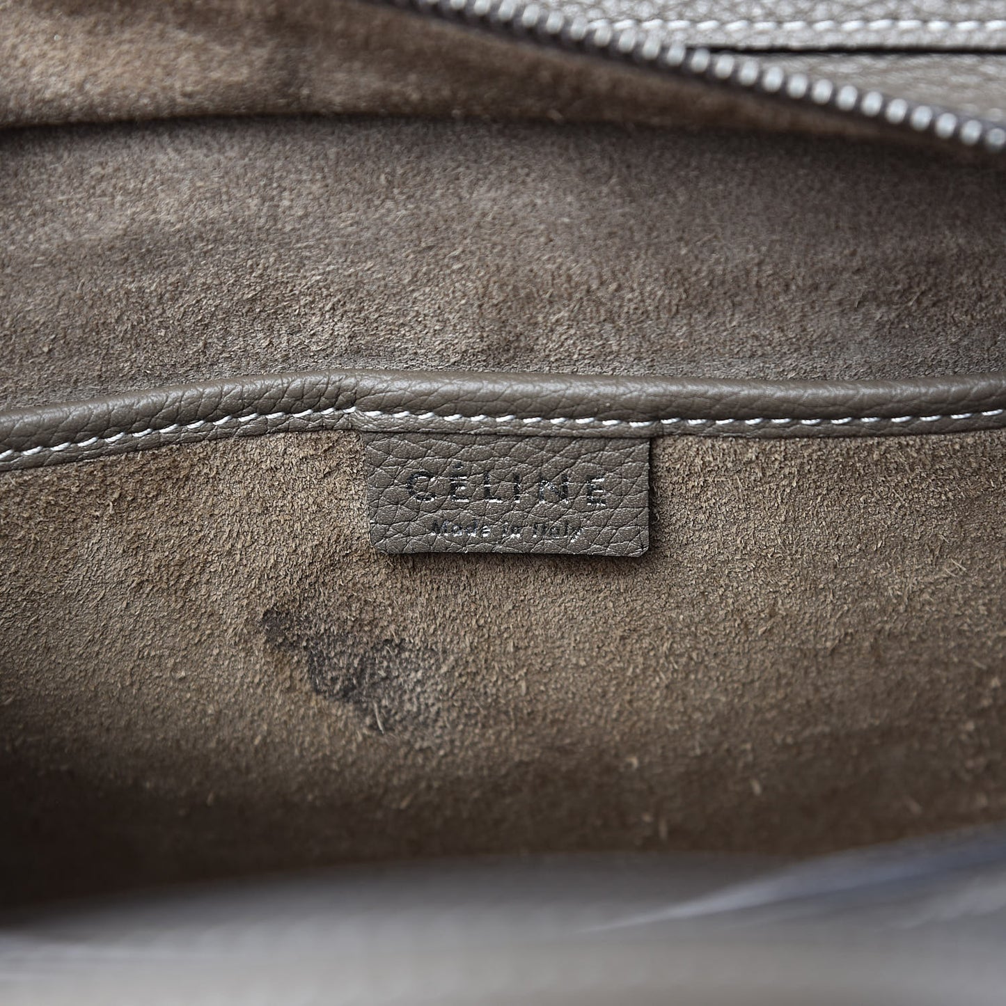 Drummed Calfskin Nano Luggage Souris