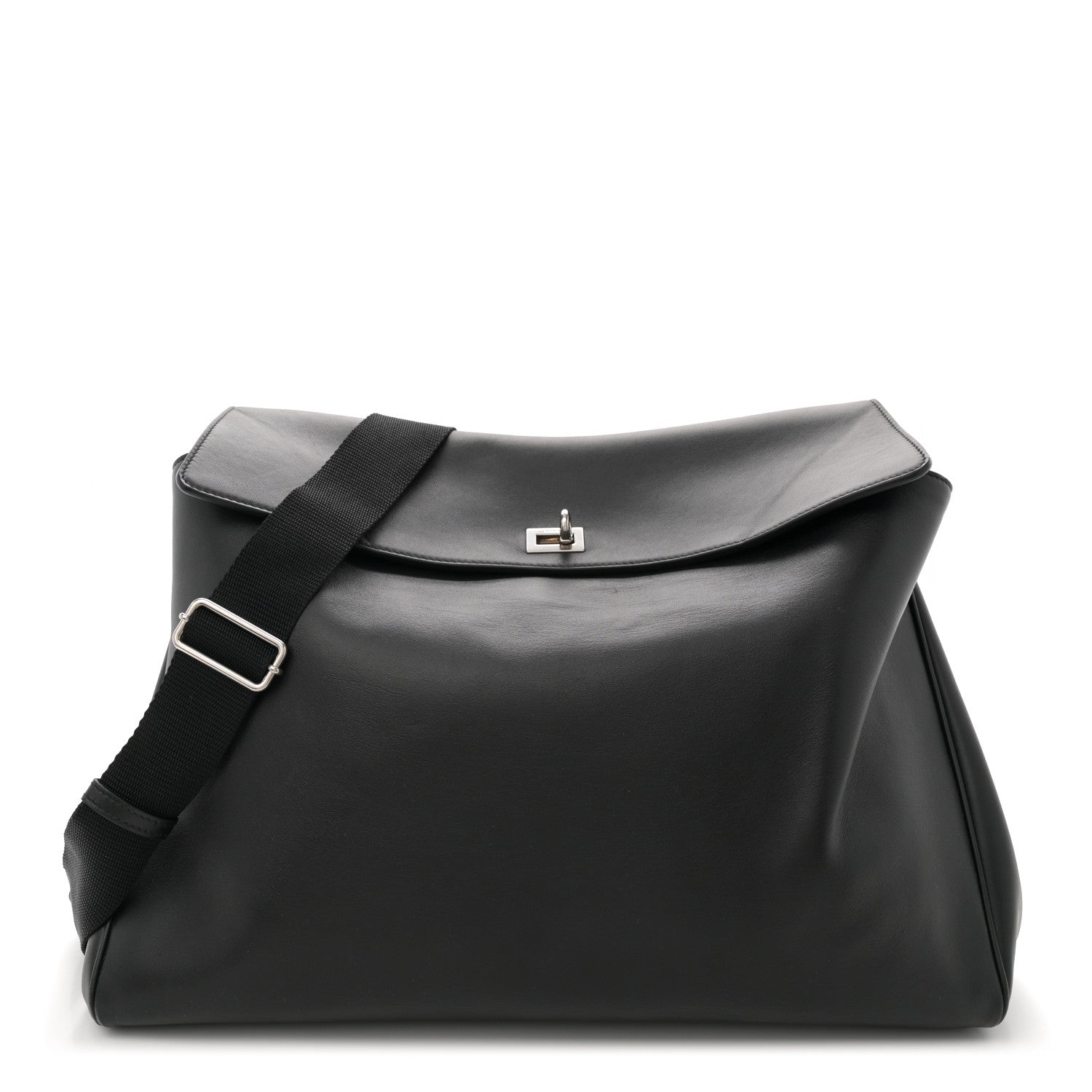 Balenciaga Smooth Calfskin Rodeo Mens Messenger Bag Black 1 of 11