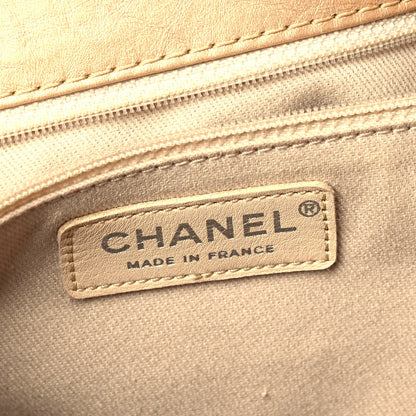 Chanel Metallic Aged Calfskin Small Shopping In Moscow Tote Gold 5 of 8