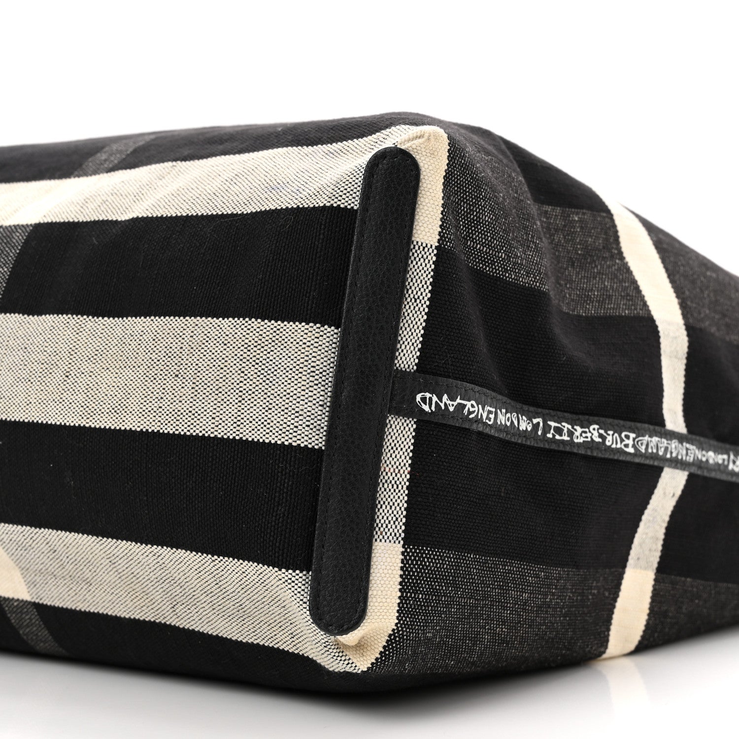 Burberry Coated Canvas Mega Check Sketchbook Medium Reversible Doodle Tote Black 24 of 27
