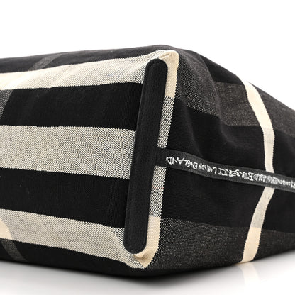 Burberry Coated Canvas Mega Check Sketchbook Medium Reversible Doodle Tote Black 24 of 27
