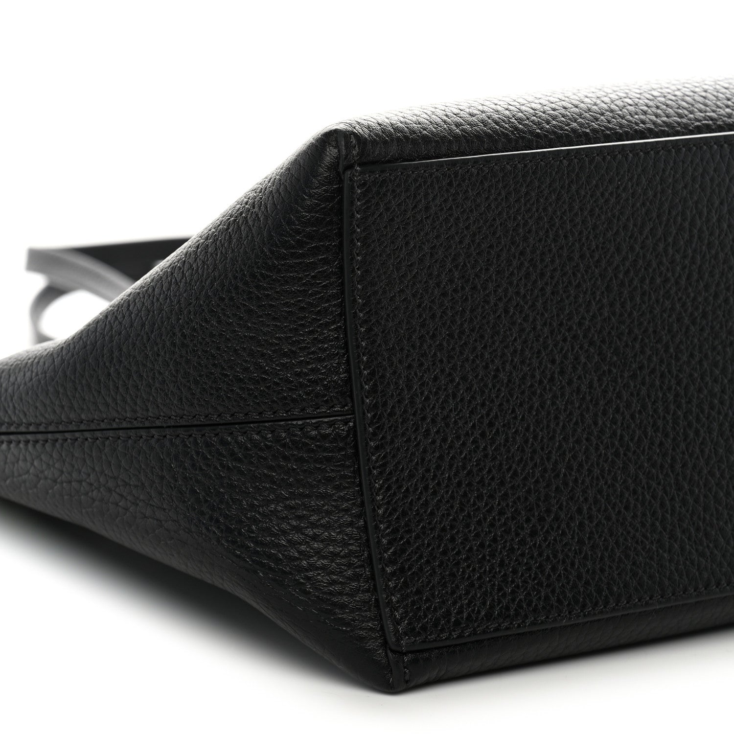 Valentino Garavani Grained Calfskin Rockstud Shoulder Tote Black 8 of 10
