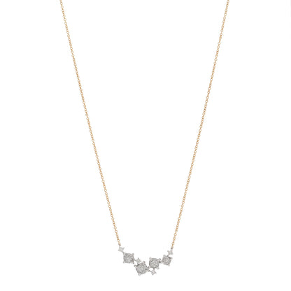 David Yurman 18K Yellow White Gold Diamond Precious Chatelaine Necklace 1 of 4