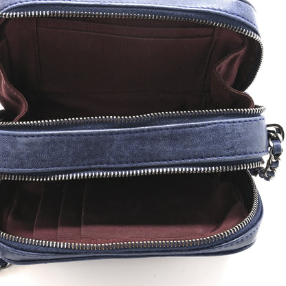 Chanel Lambskin Quilted Mini Coco Boy Camera Bag Blue 5 of 11