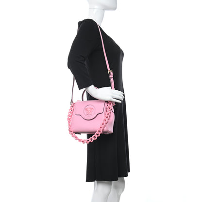 Versace Grained Calfskin Small La Medusa Top Handle Bag Pink 2 of 7
