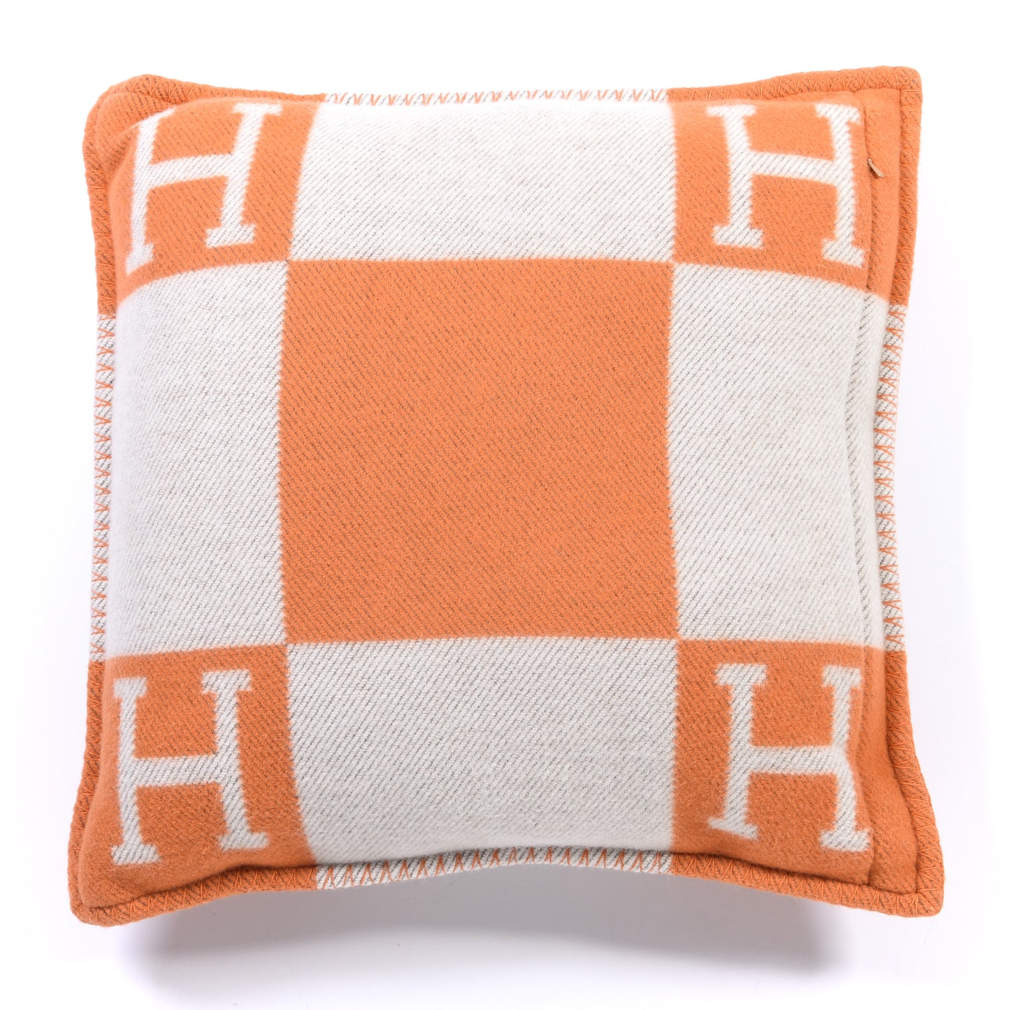 Wool Cashmere Avalon Pillow PM Ecru Potiron