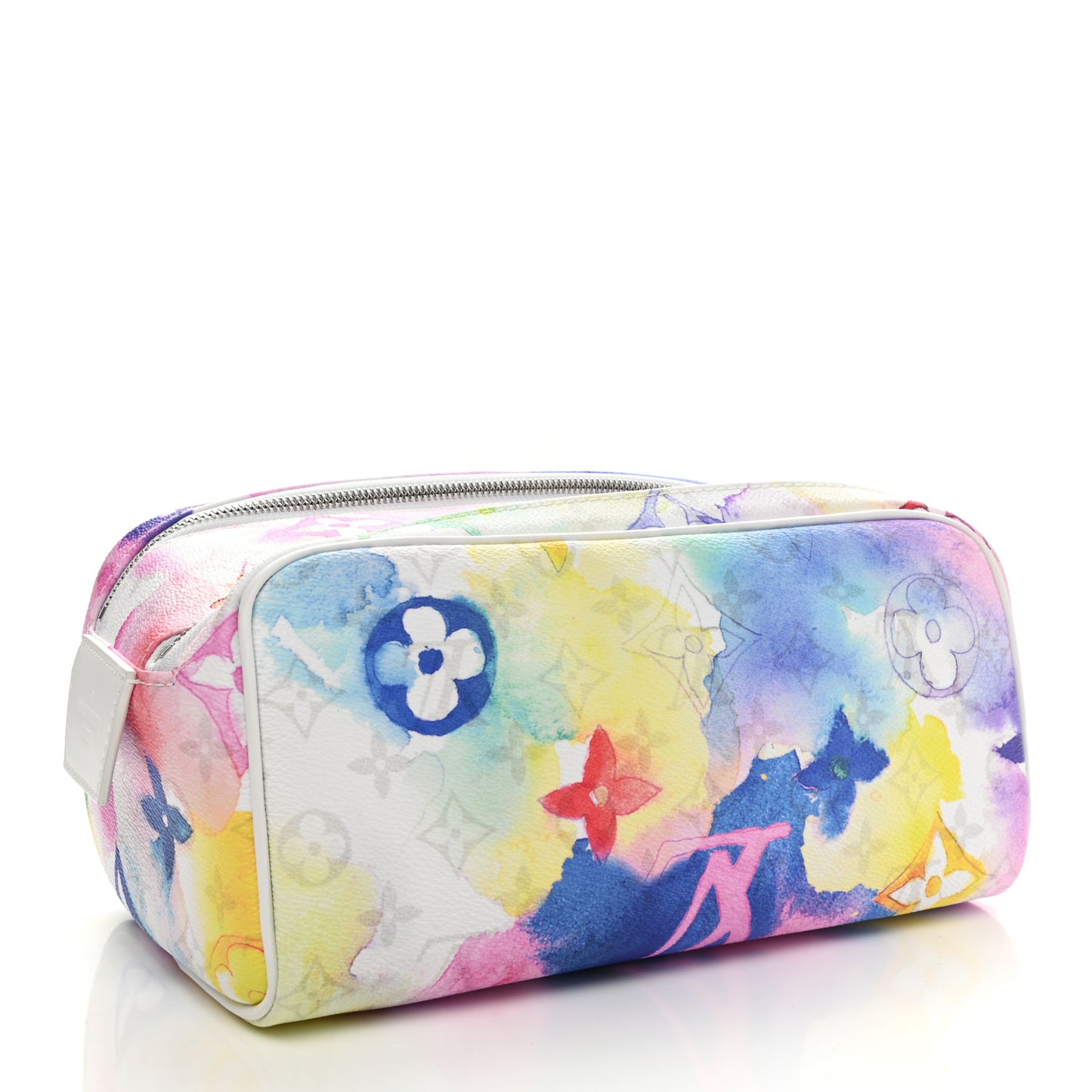 Monogram Watercolor Dopp Kit Toilet Pouch Multicolor