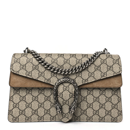Gucci GG Supreme Monogram Small Dionysus Shoulder Bag Taupe 1 of 9