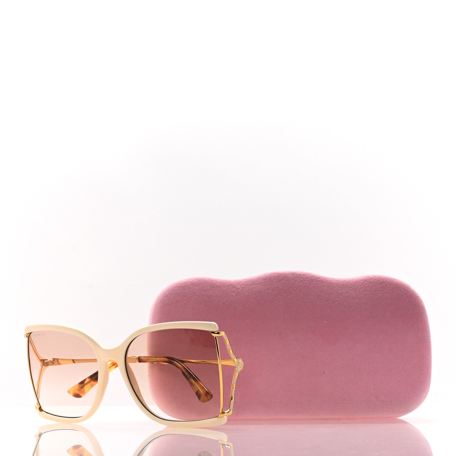 Gucci Metal Glasses GG0592S White Gold 8 of 8
