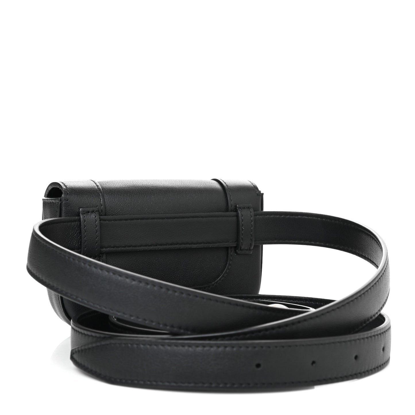 Calfskin Mini Supervee Belt Bag Black