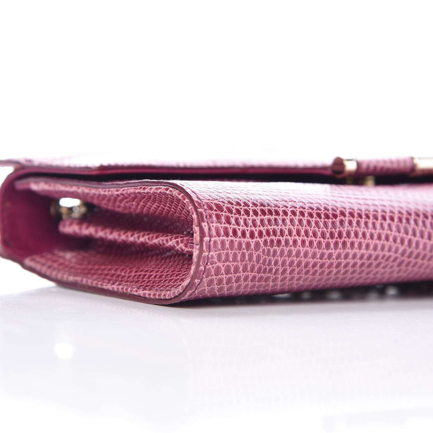 Saint Laurent Lizard Evening Clutch Pink 10 of 11